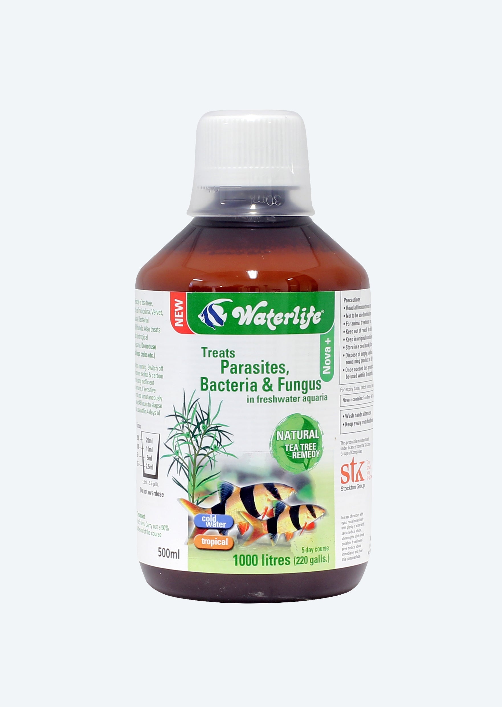 Waterlife Nova+, Treats Parasites, Bacteria & Fungus