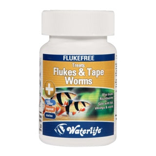 Waterlife Fluke Free, Treats Flukes & Tape Worms